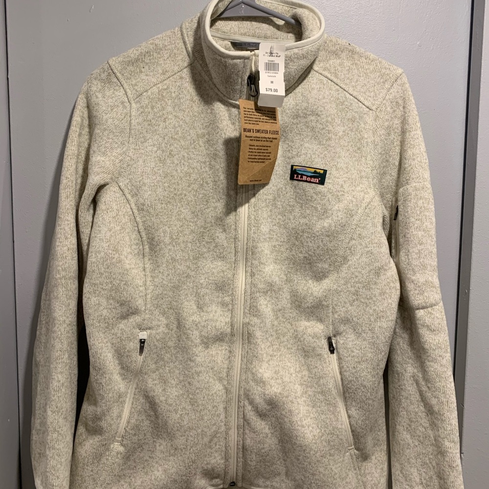 L.L Bean zip up sweater